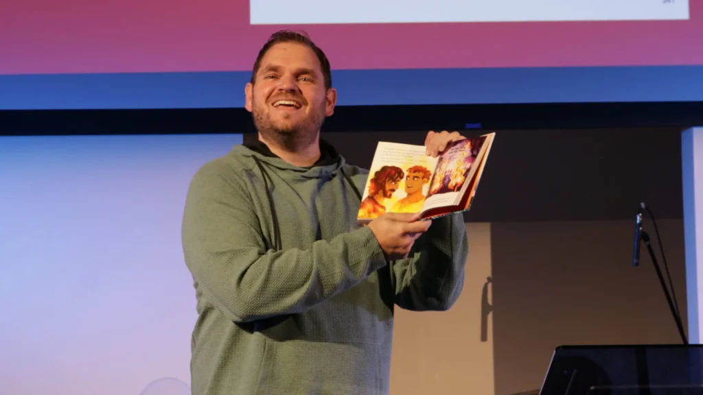 Bedtime Stories series graphic for “The King and the Thief,” a message about the thief on the cross, the grace of Jesus, and salvation through faith in Christ.